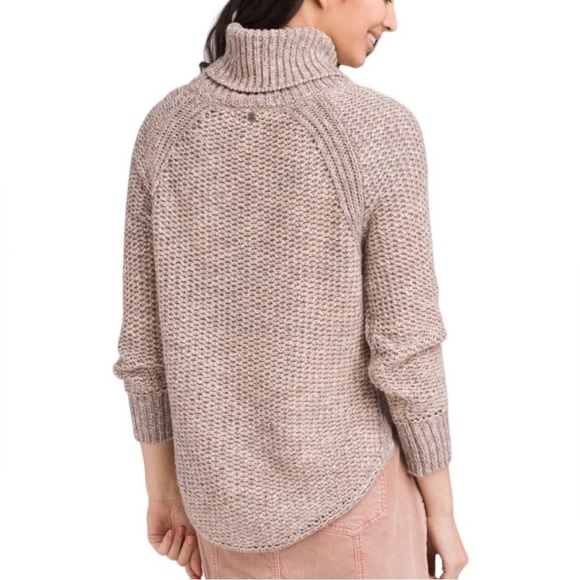 Prana Cowl Neck Sweater in Oatmeal L - Picture 4 of 8